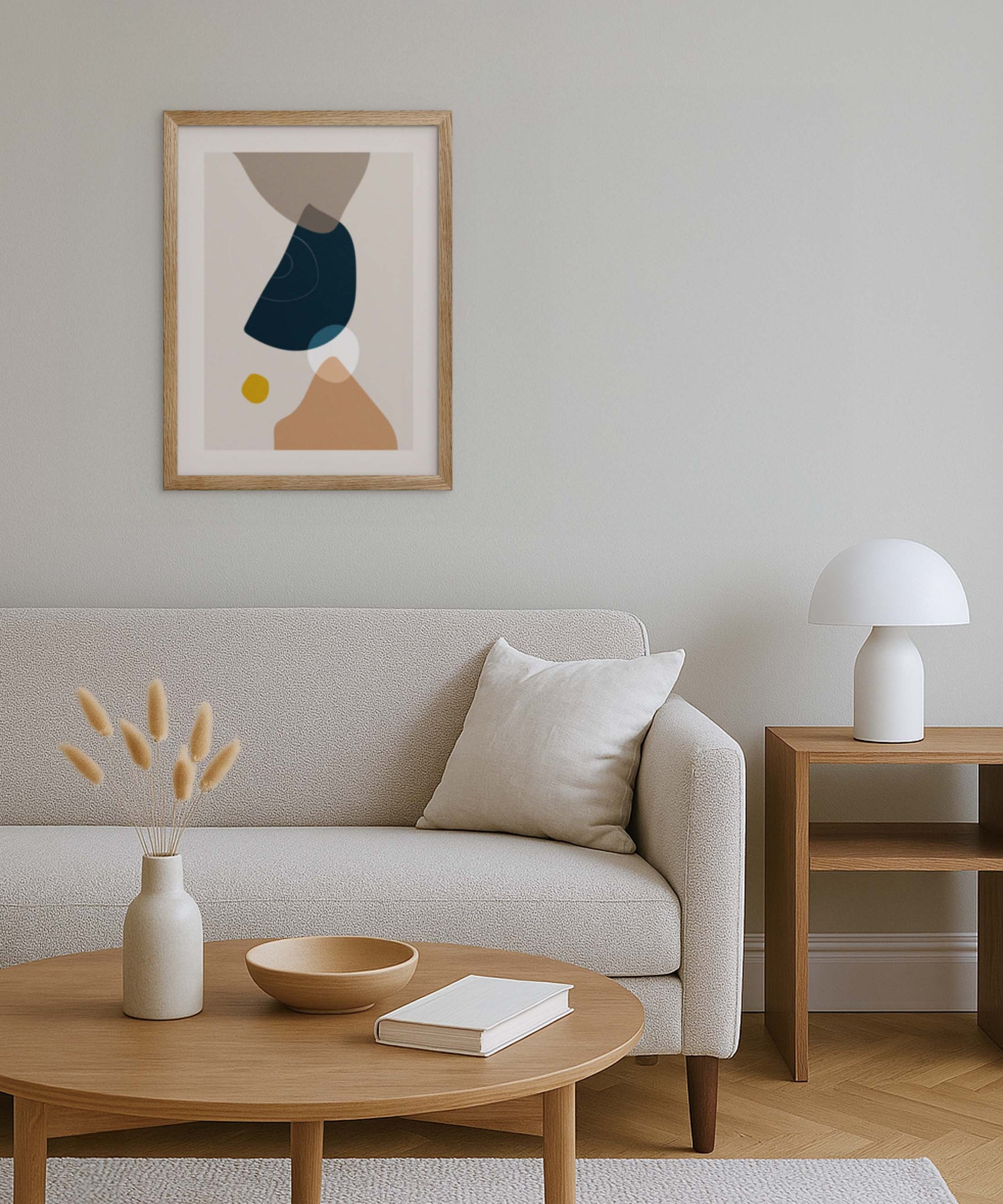 Boho Blue Balance Poster