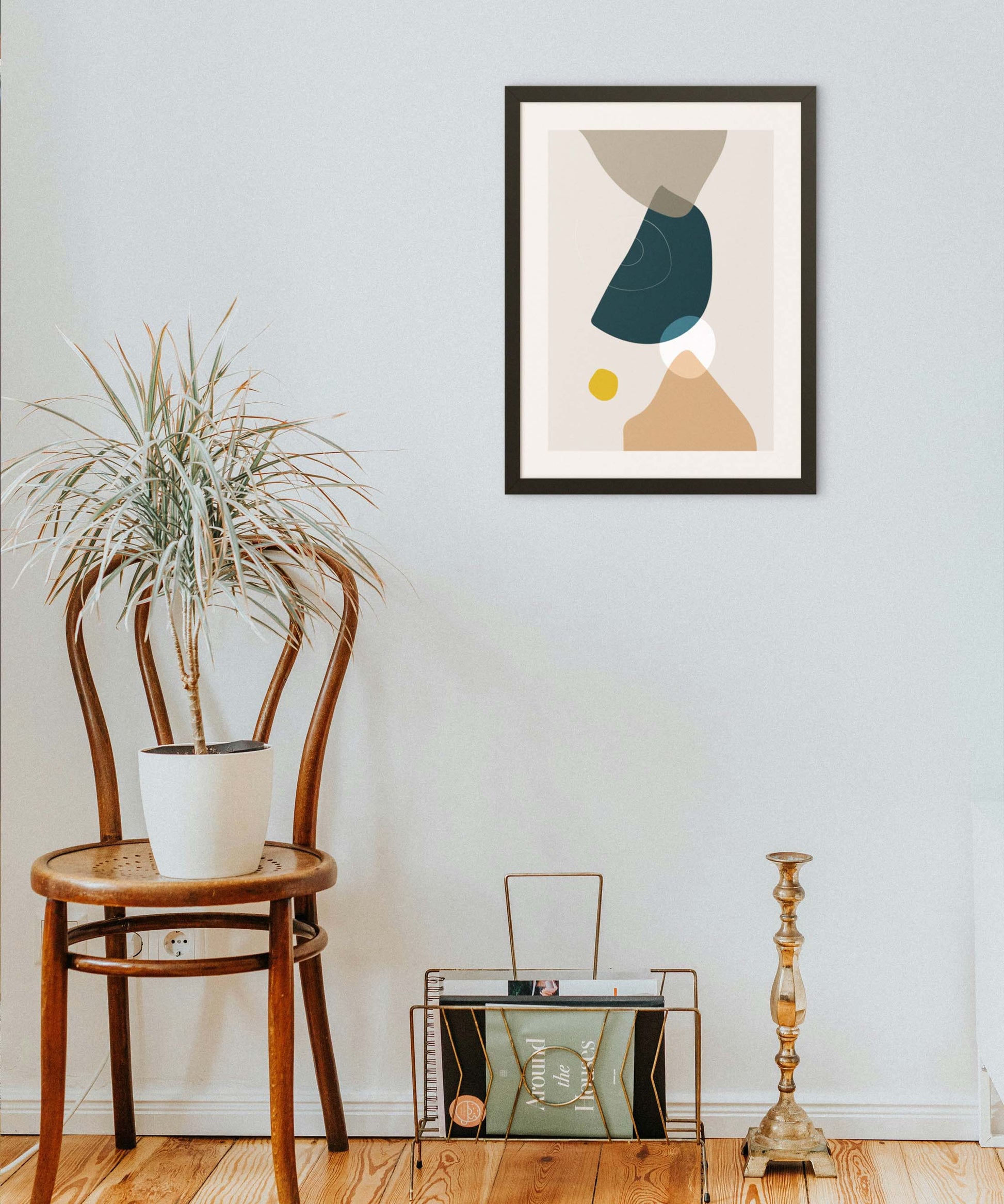 Boho Blue Balance Poster