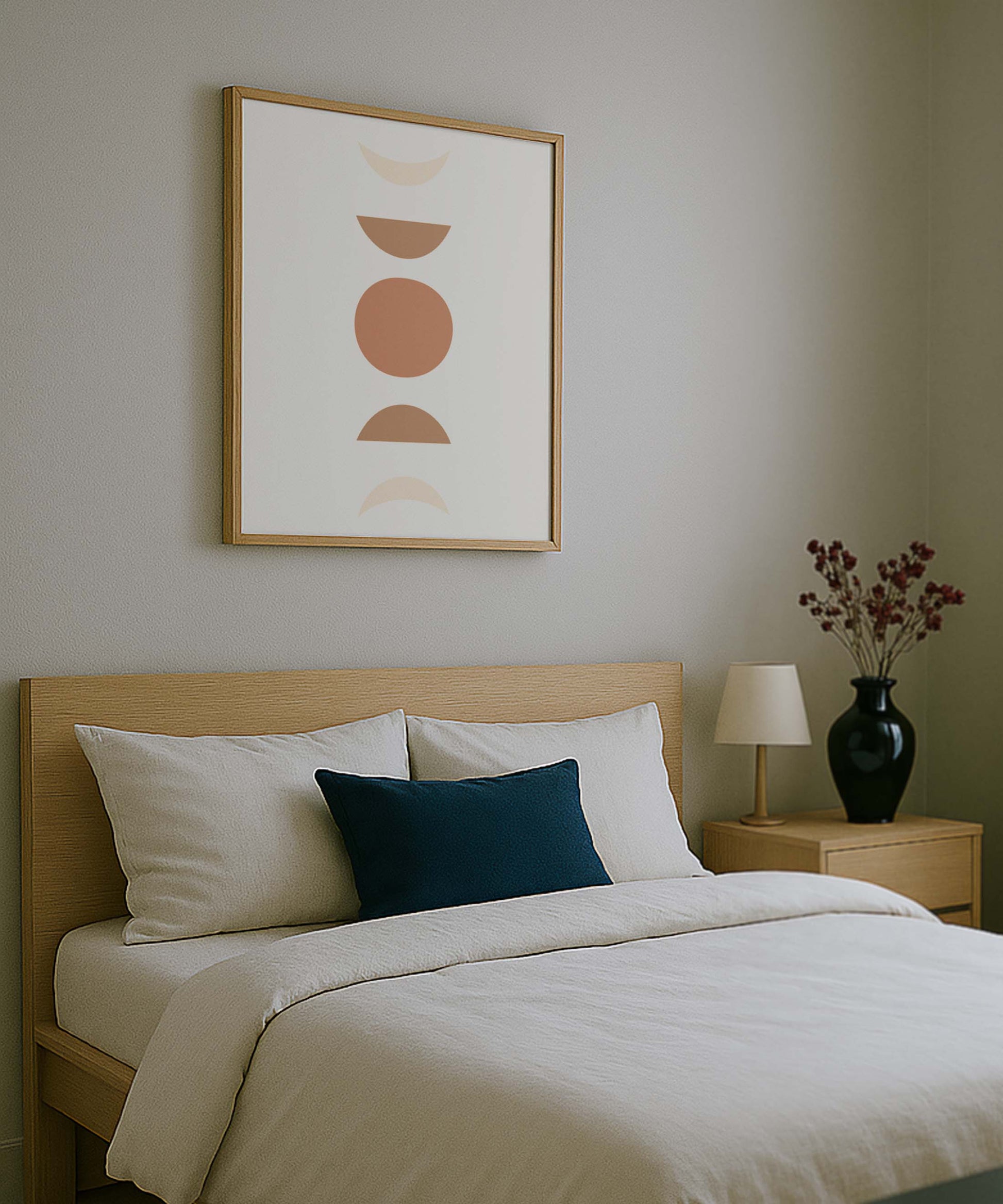 Lunar Phase Minimal Poster