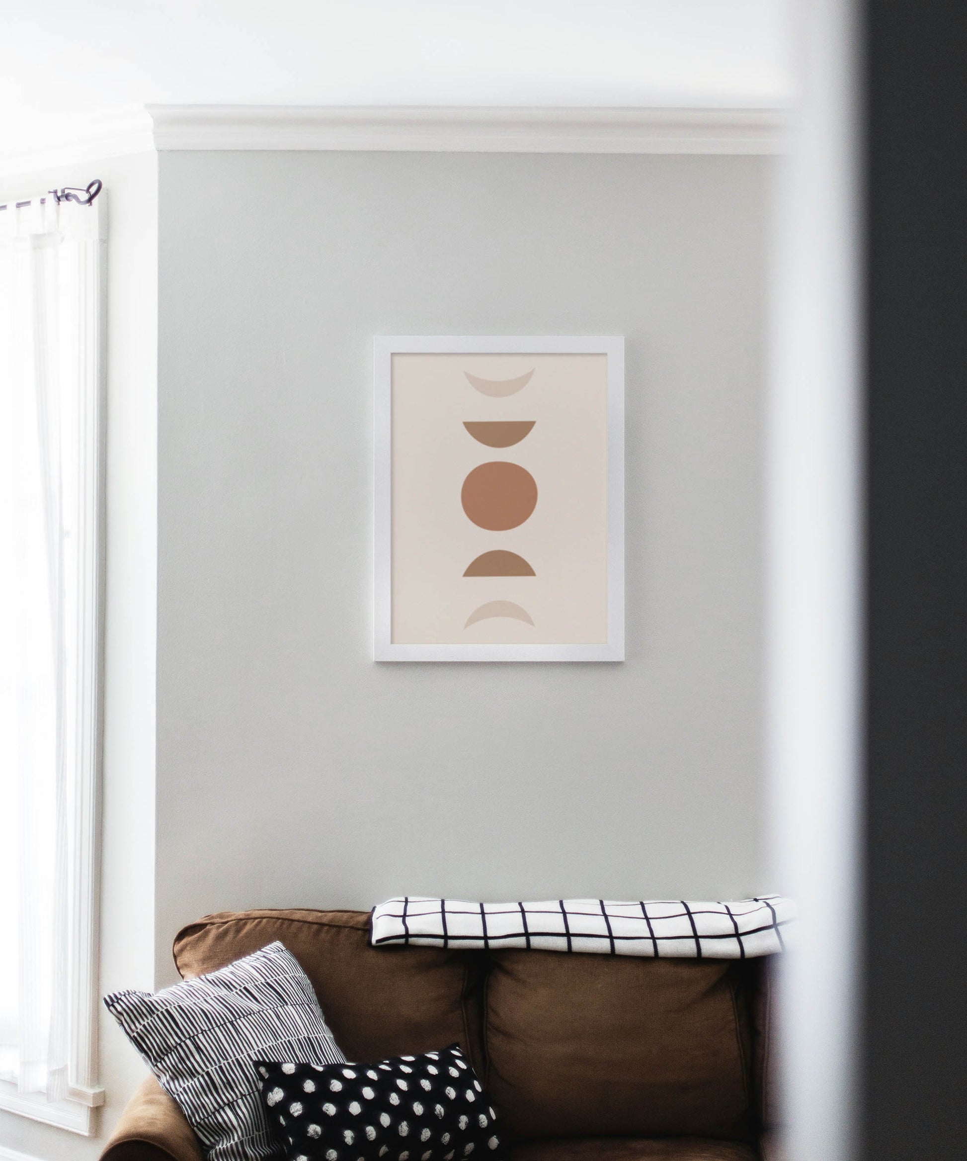 Lunar Phase Minimal Poster