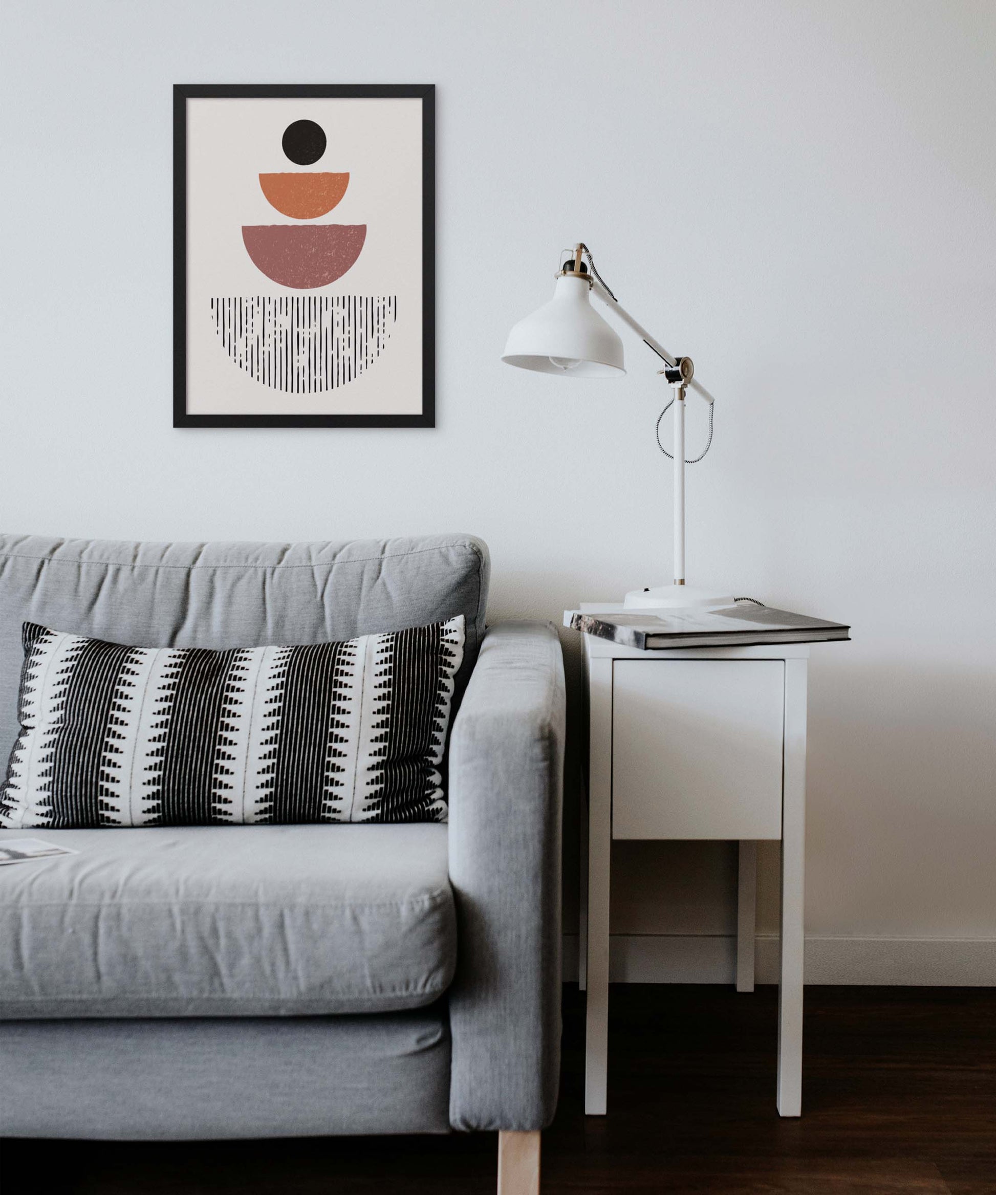 Stacked Earth Tones Poster