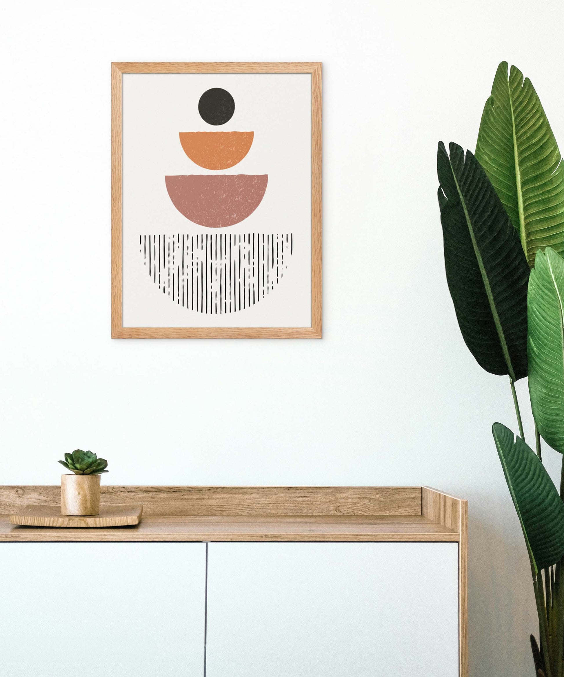 Stacked Earth Tones Poster