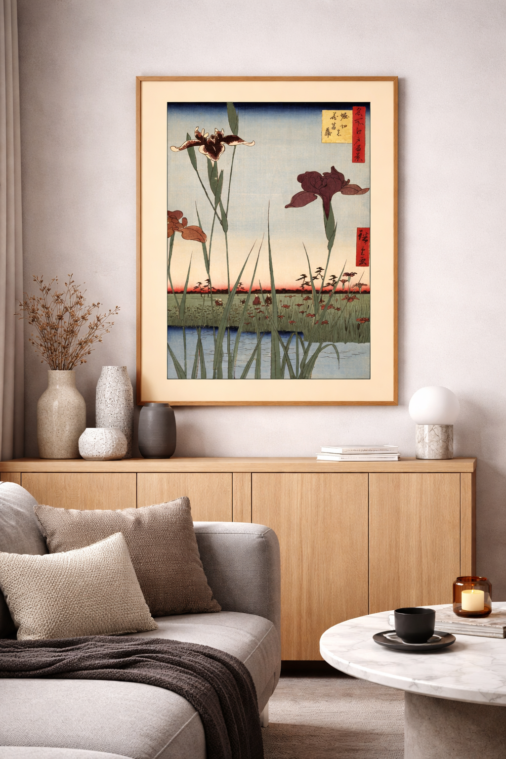 Horikiri Iris Garden by Hiroshige