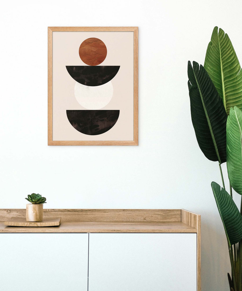 Balance Forms Poster Framed