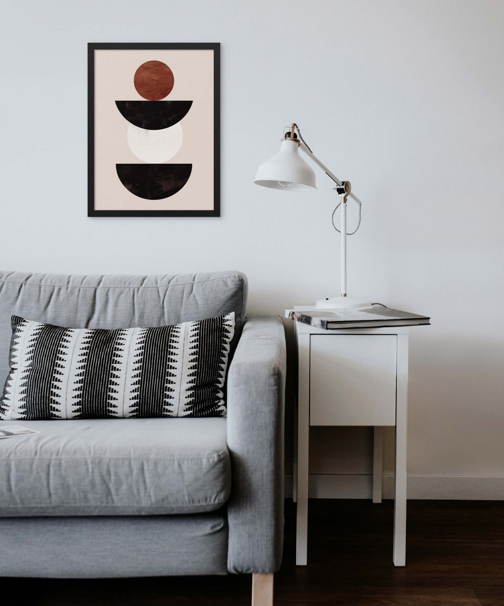 Balance Forms Poster Framed