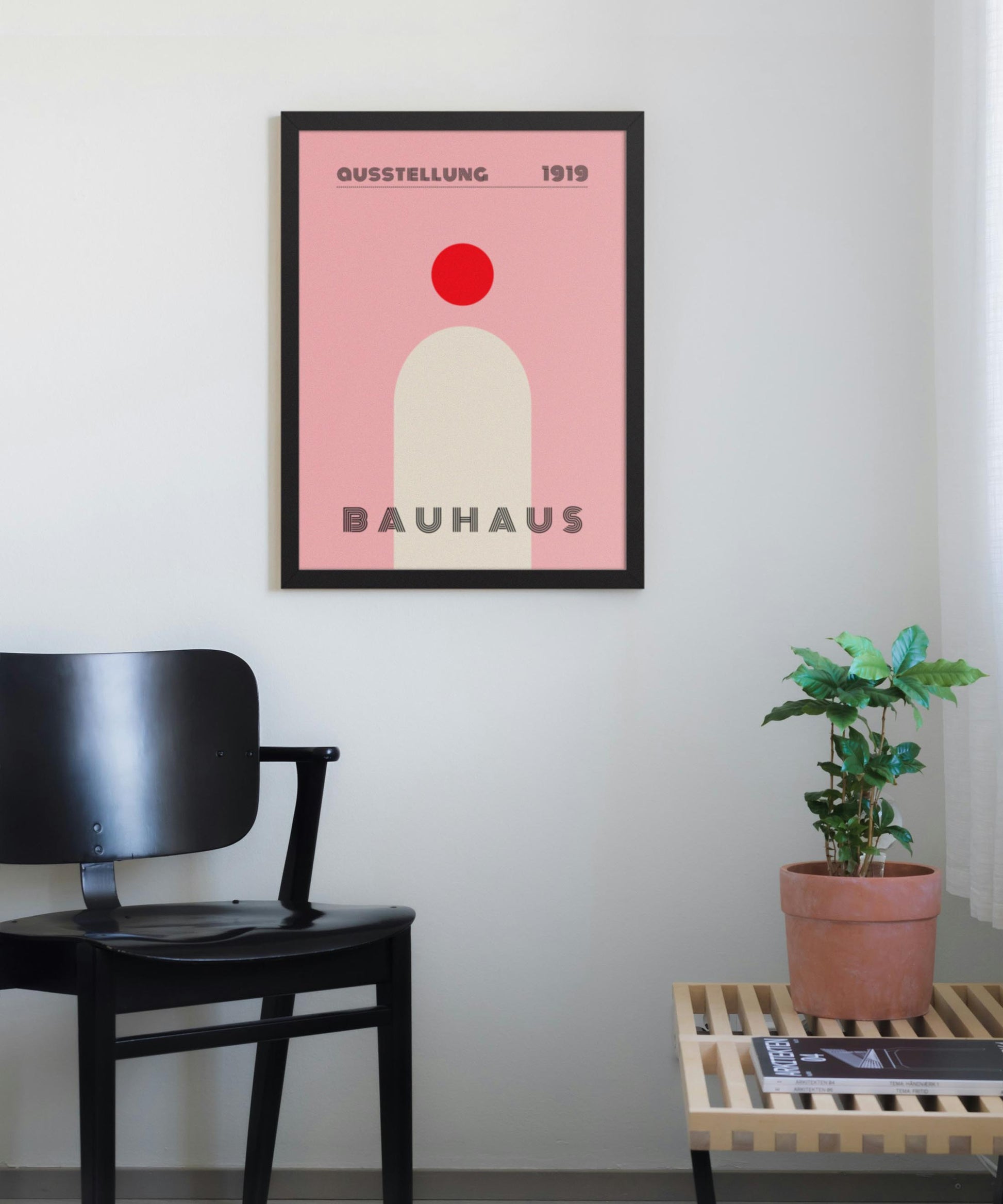 Bauhaus Red Circle Poster