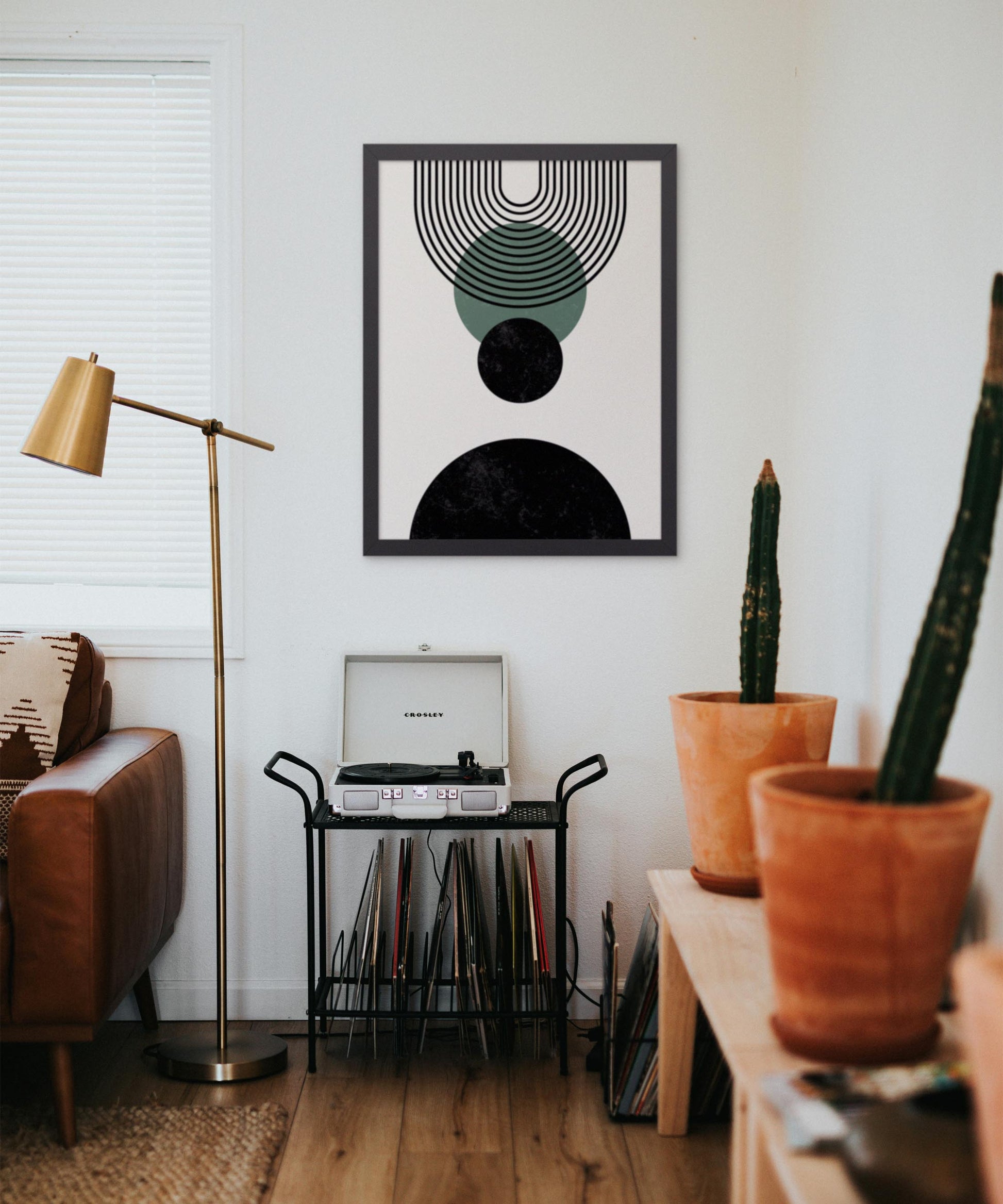 Boho U Poster – Black Minimal
