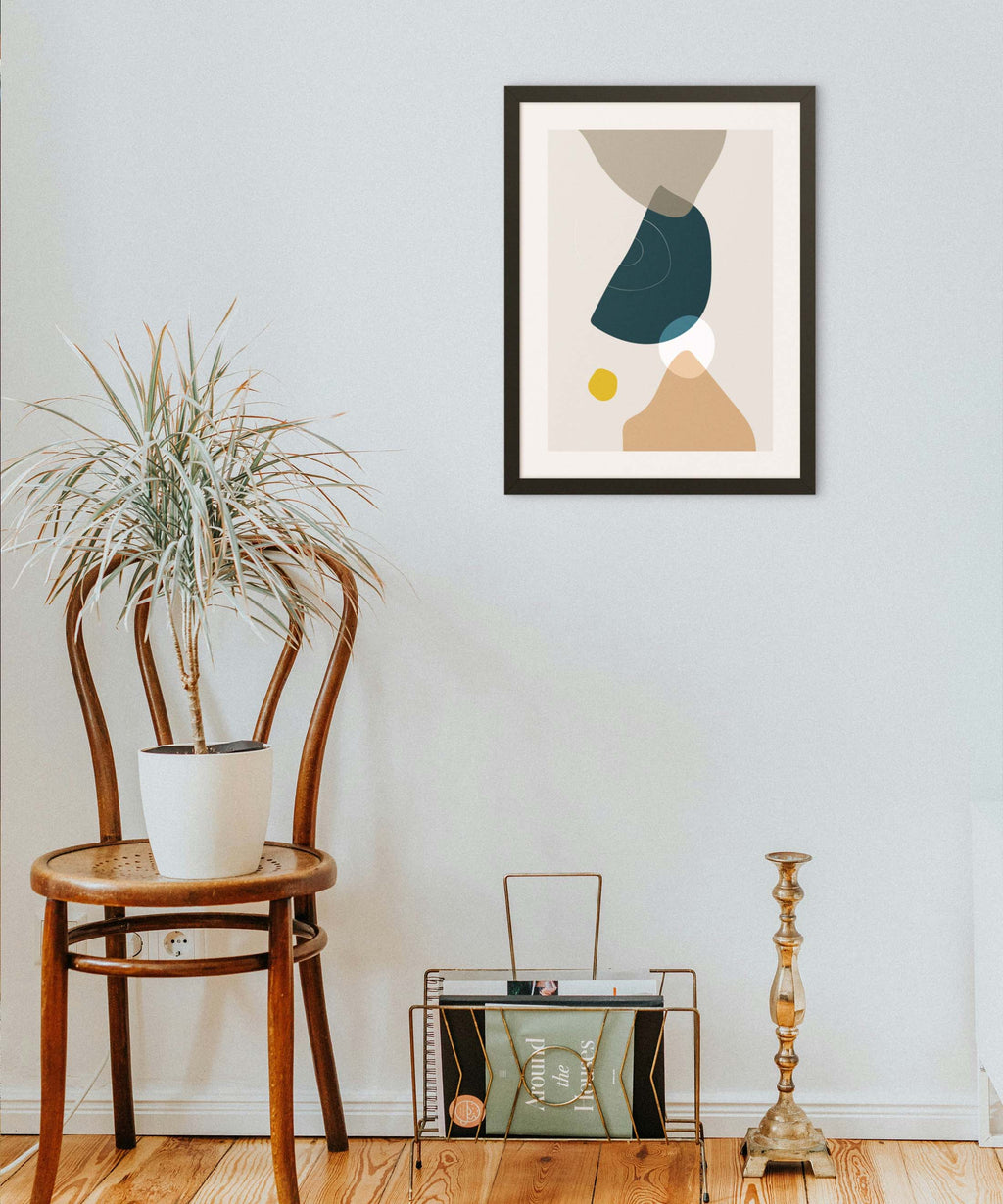 Boho Blue Balance Poster
