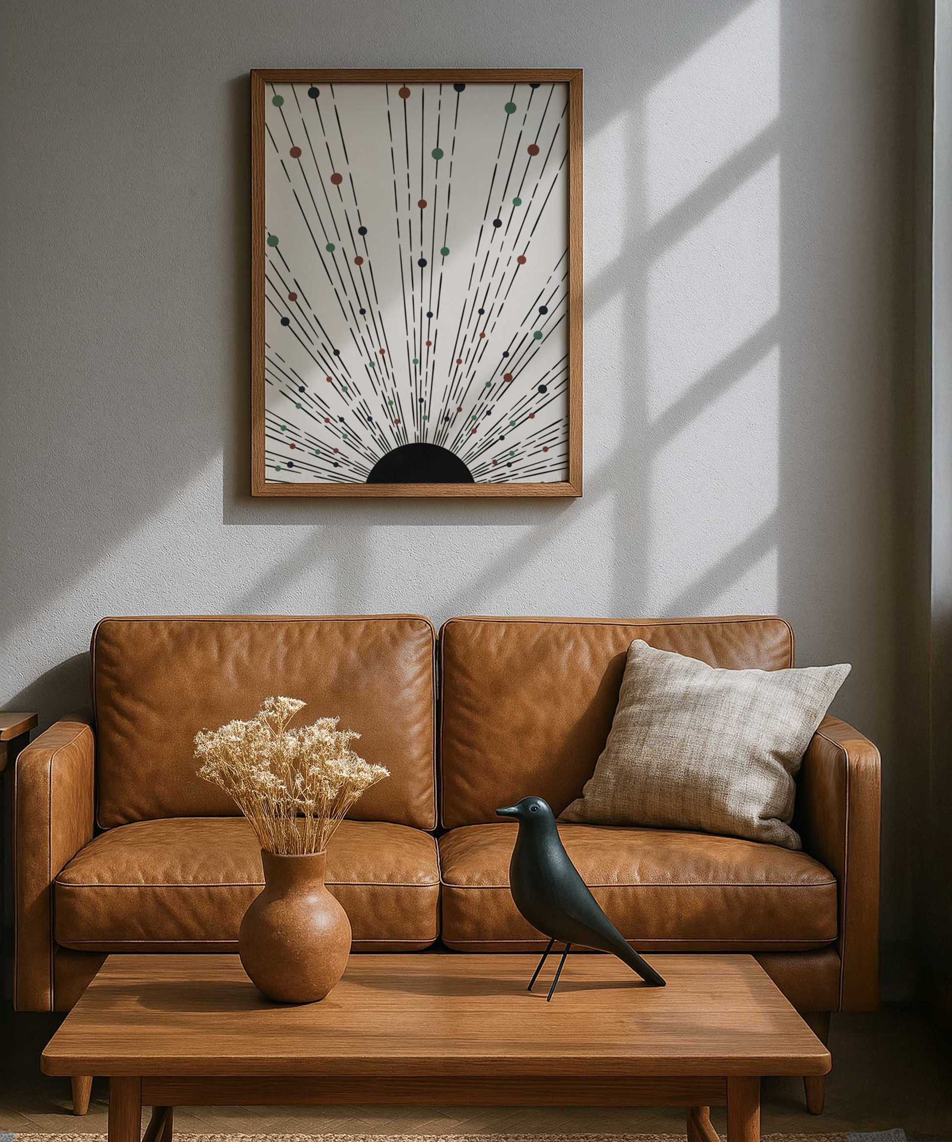 Boho Sunburst Poster – Polka Scatter