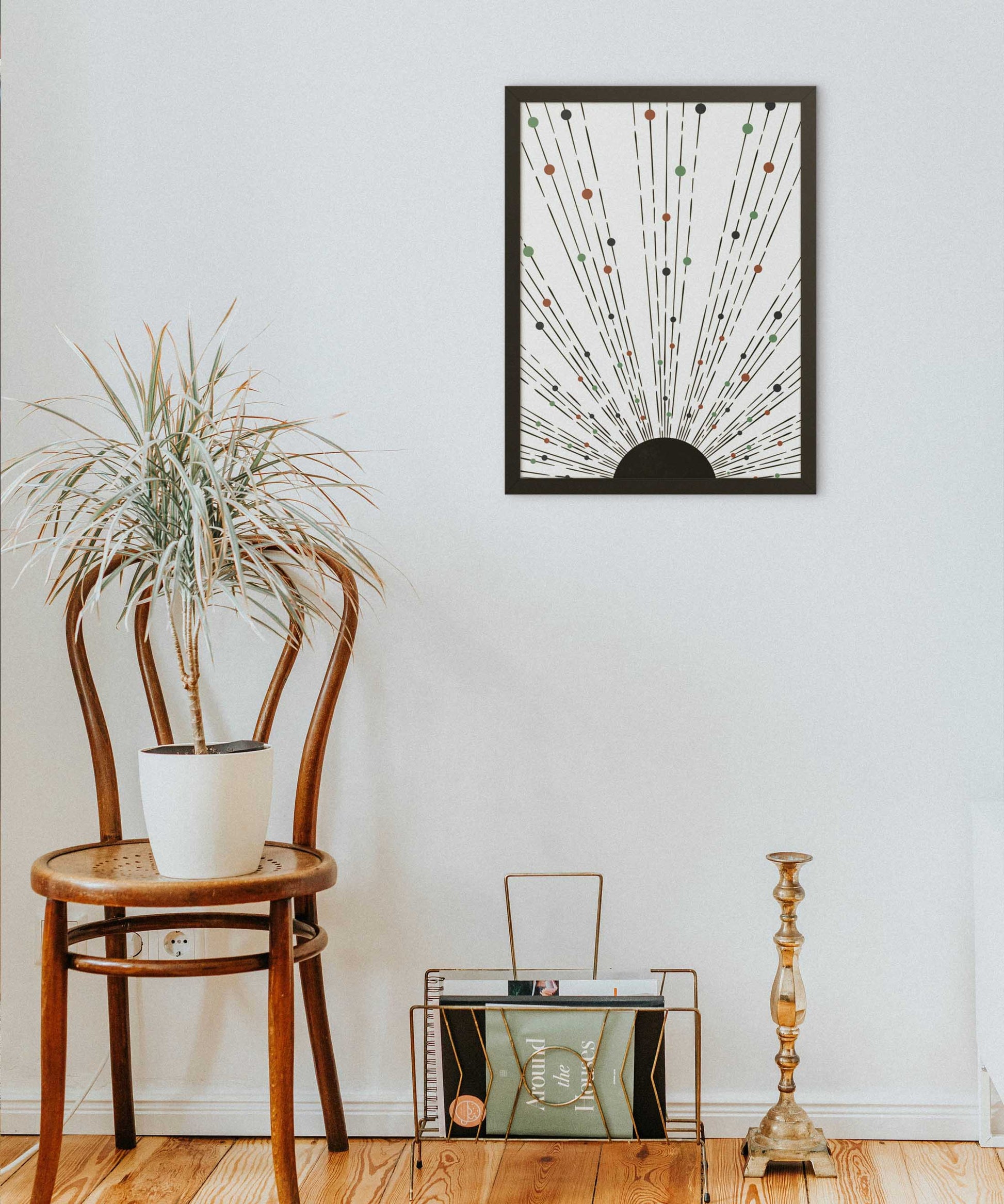 Boho Sunburst Poster – Polka Scatter