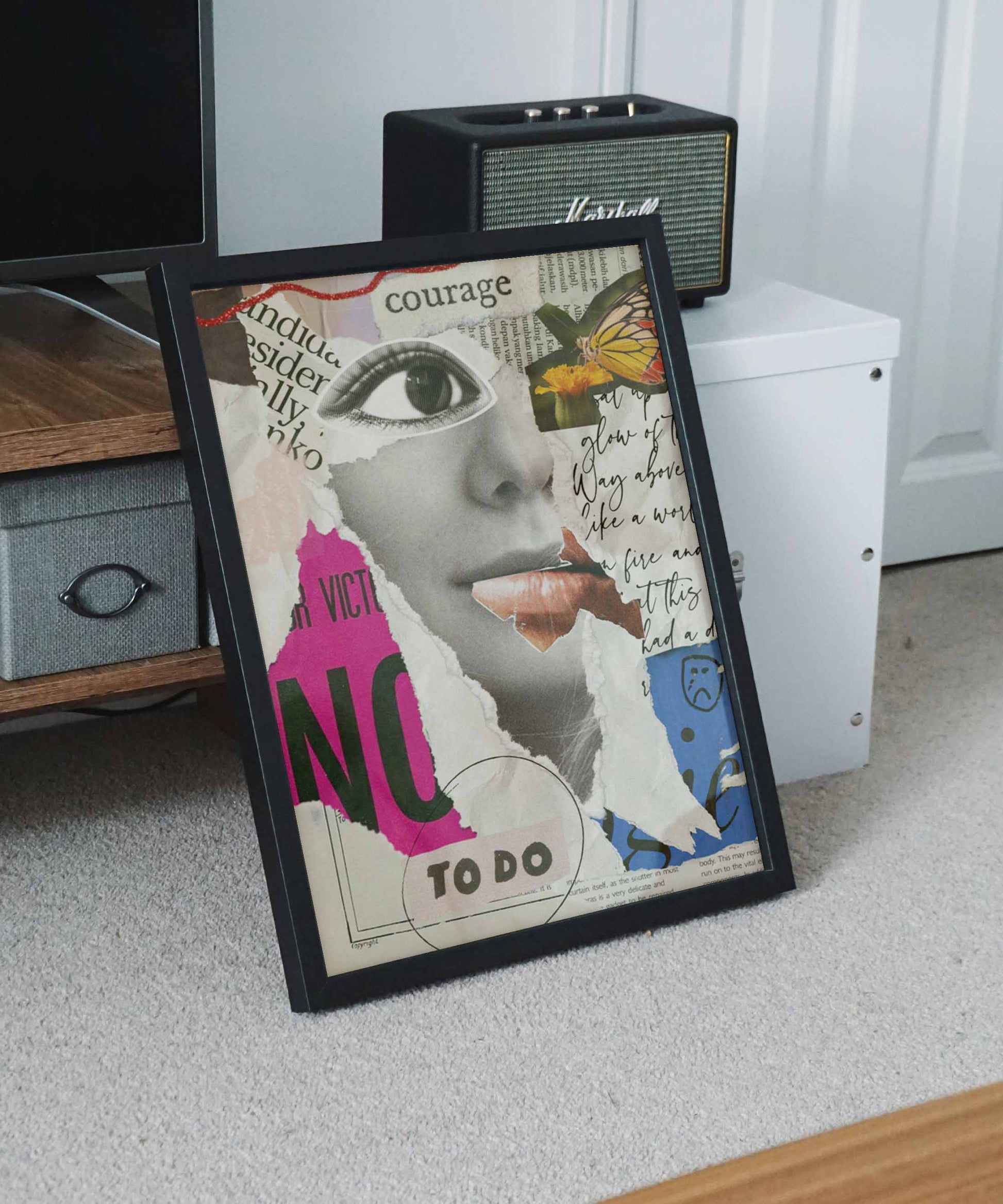 Courage Collage Poster