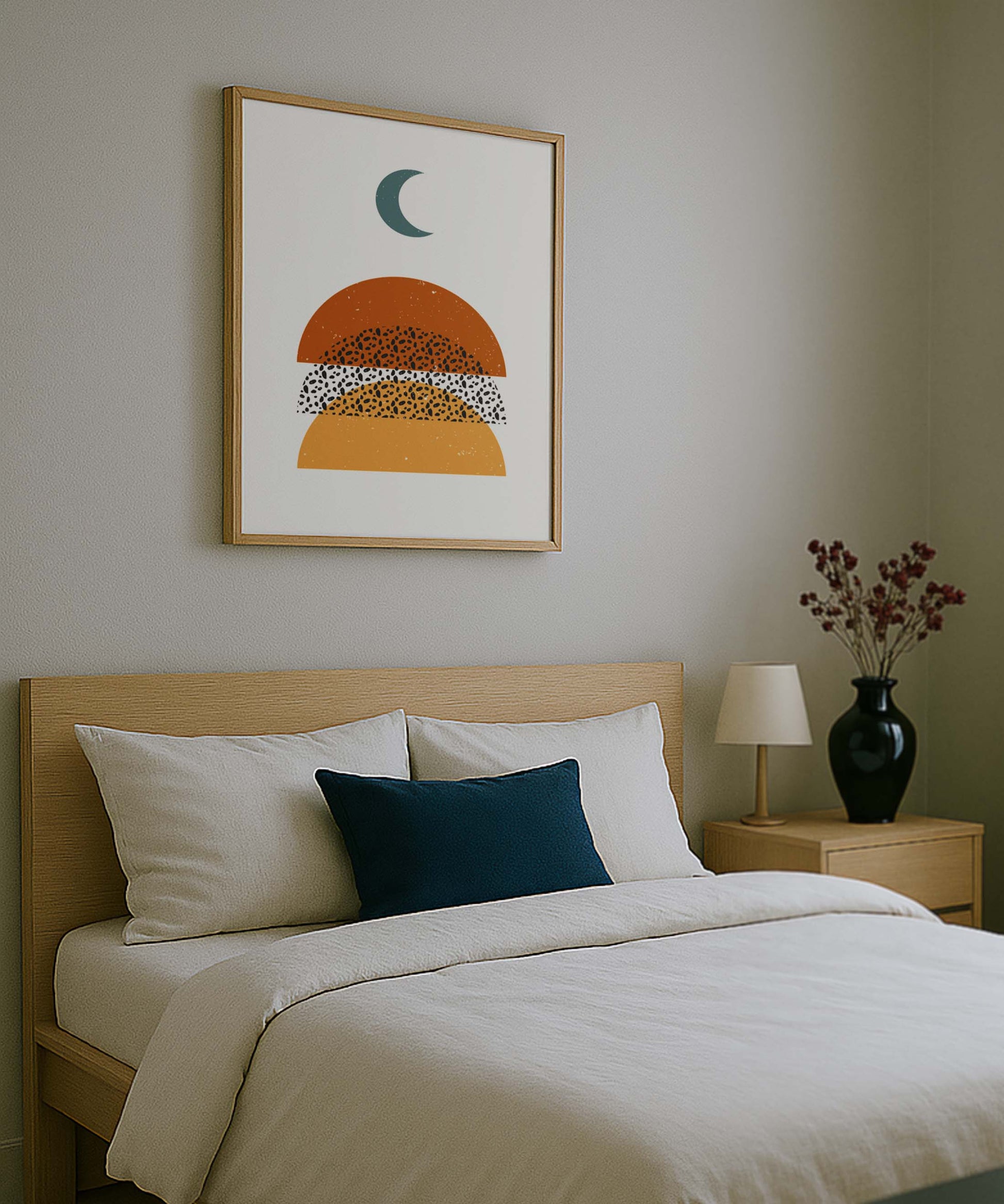 Crescent Earth Motif Poster