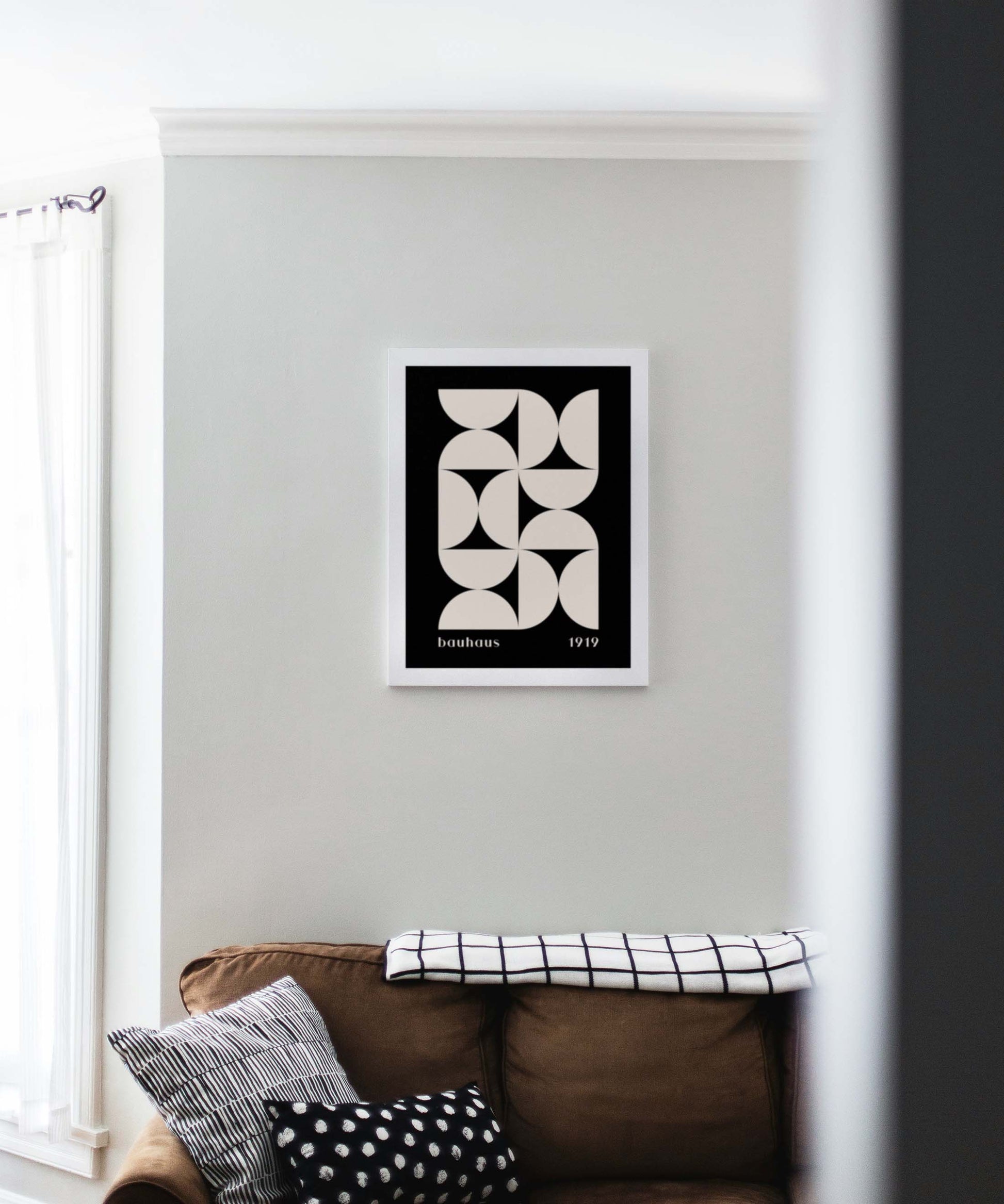 Ivory Geometry Poster