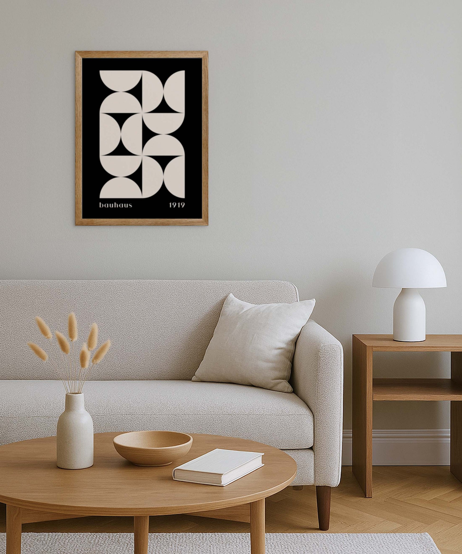 Ivory Geometry Poster