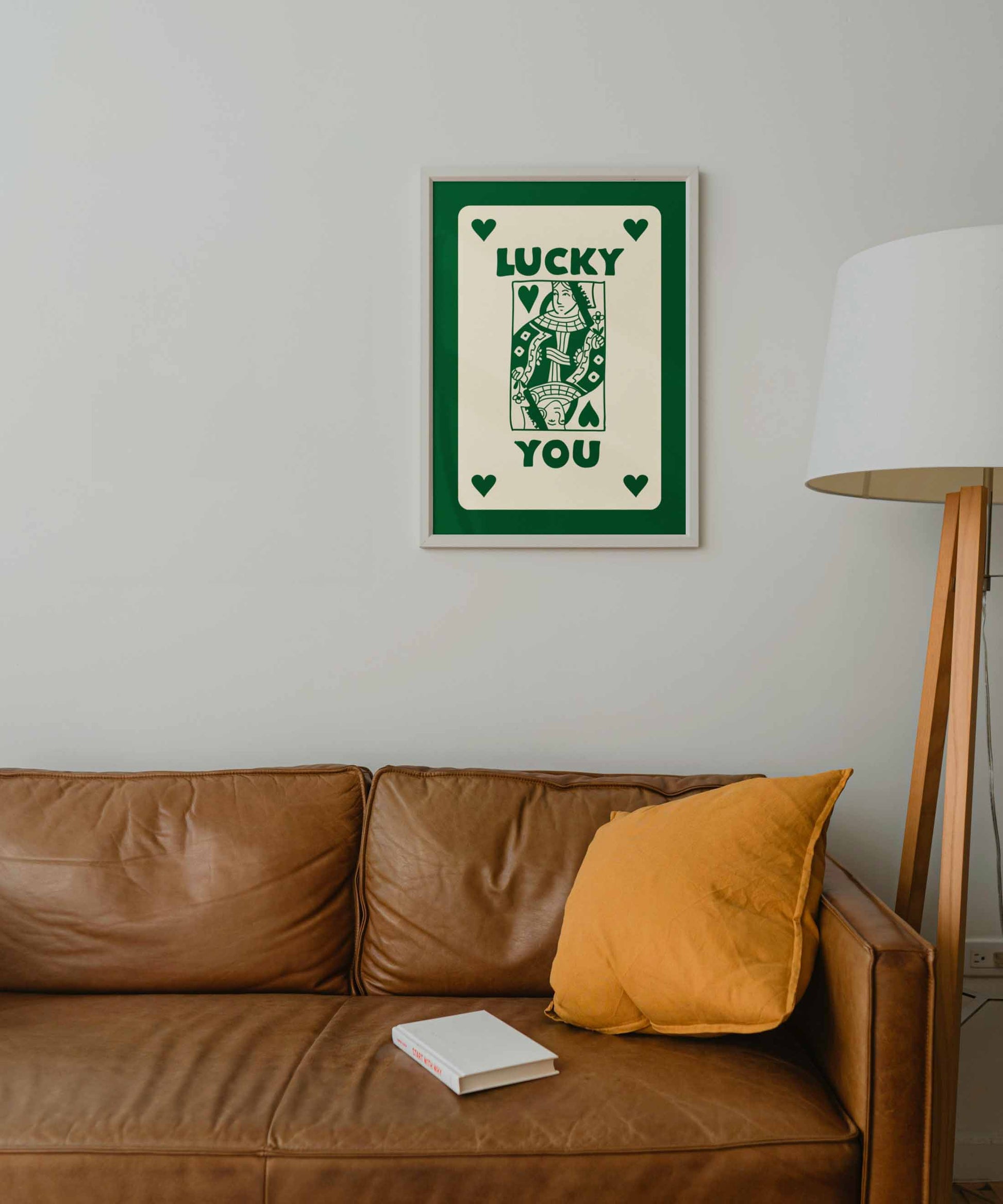 Lucky You Playing Card Poster
