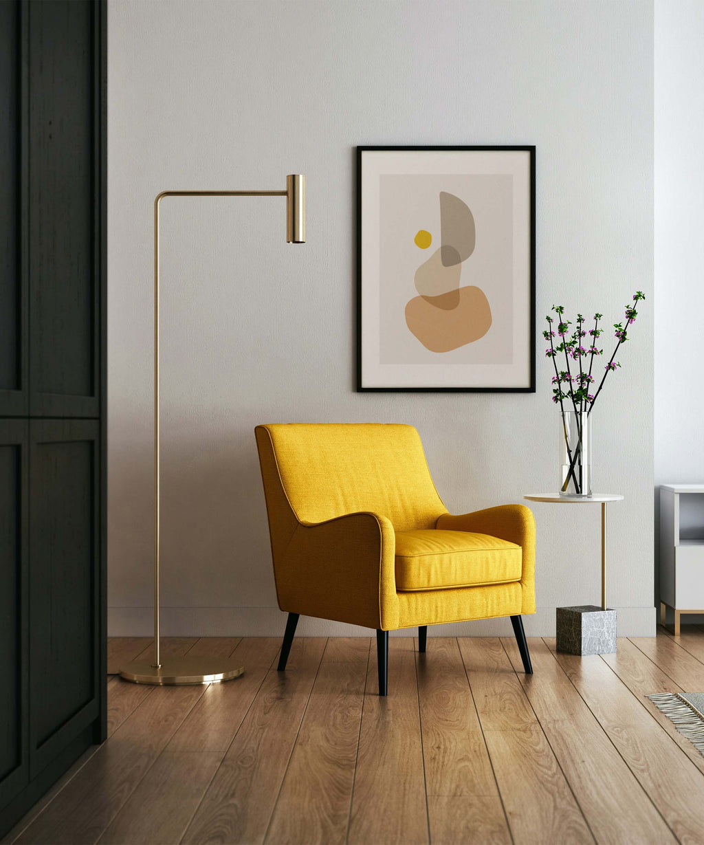 Yellow Sand Stack Poster