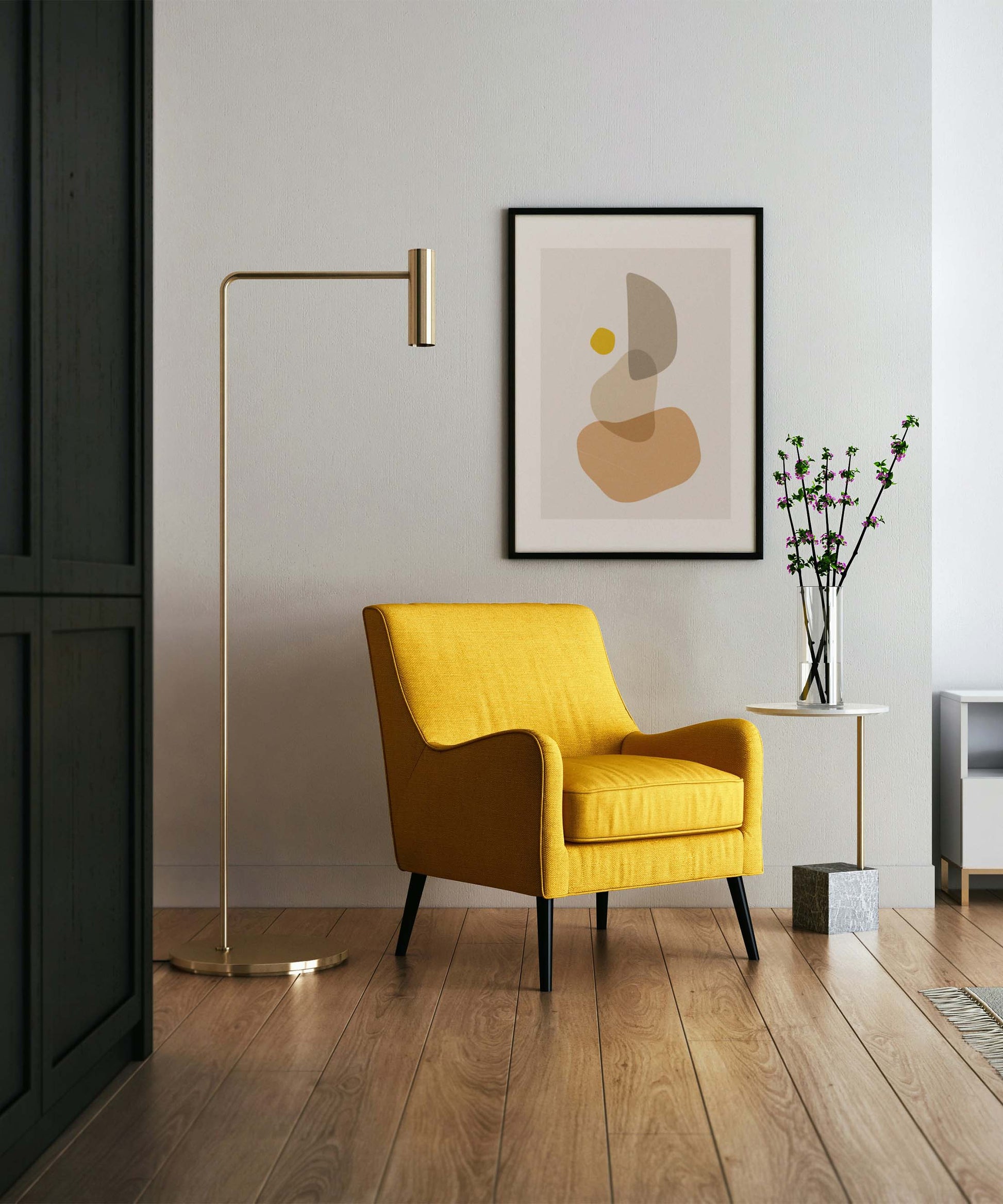 Yellow Sand Stack Poster